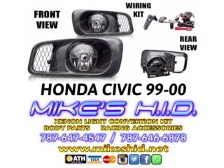 FOG LIGHTS HONDA CIVIC 99 - 00 Puerto Rico MIKE'S H.I.D.