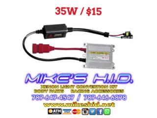 Puerto Rico - Accesorios de Autos, Botes, MotorasBALLAST 35W SUELTOS DIGITAL HID XENON Puerto Rico