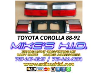 FOCOS TRASEROS TOYOTA COROLLA 88-92 Puerto Rico MIKE'S H.I.D.