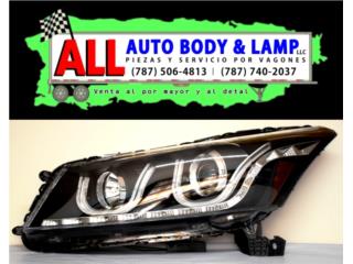 HONDA ACCORD 08-12 Set Focos Delanteros LED Ubar  Puerto Rico All Auto Body & Lamp LLC