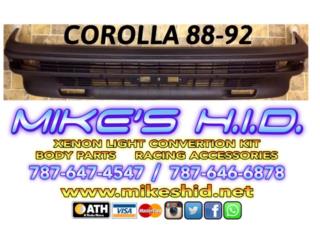 BUMPER CORTO TOYOTA COROLLA 88 - 92 Puerto Rico MIKE'S H.I.D.