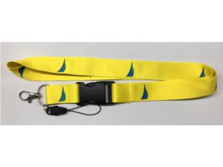 LLAVERO - LANYARD - NAUTICA - AMARILLO Puerto Rico MIKE'S H.I.D.