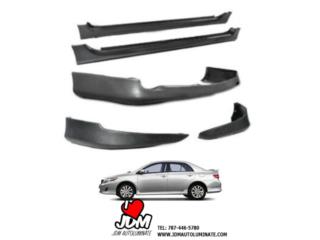 TOYOTA COROLLA 09 10 BODY KIT COMPLETO GOMA Puerto Rico JDM AUTOLUMINATE 