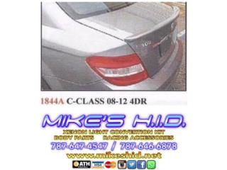 ROOF SPOILER MERCEDES BENZ CLASE C 08-12 4DR Puerto Rico MIKE'S H.I.D.