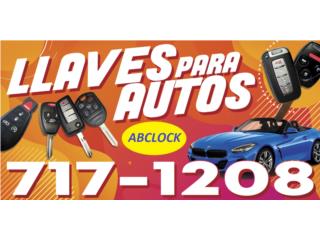 LLAVES PARA AUTOS 717-1208 Puerto Rico ABCLOCK LLAVES PARA AUTOS TEL-717-1208