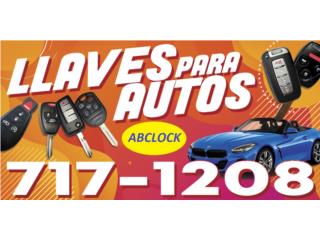 LLAVES PAE AUTOS TEL-717-1208 Puerto Rico ABCLOCK LLAVES PARA AUTOS TEL-717-1208
