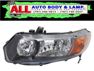 HONDA CIVIC 08-09 LUCES DELANTERAS  IZQ. 2PTA