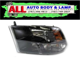 DODGE RAM 15-19 Foco Delantero Izquierdo Negr Puerto Rico All Auto Body & Lamp LLC