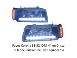 FOCOS DELANTEROS TOYOTA COROLLA 88-92 LED Puerto Rico MIKE'S H.I.D.