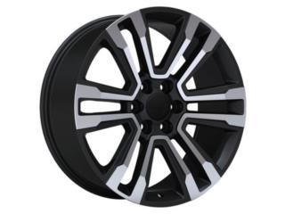 GMC 22X9 6X139 BLACK MACHINED