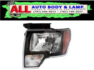 FORD F-150 09-14 Foco Delantero negro Halogen Puerto Rico All Auto Body & Lamp LLC