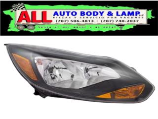 FORD FOCUS 12-14  Foco Delantero Negro Der. Puerto Rico All Auto Body & Lamp LLC