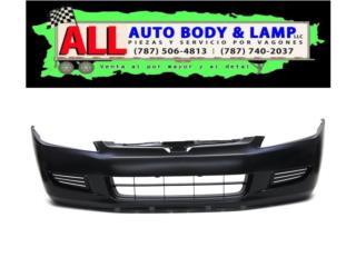 HONDA ACCORD 03-05 Bumper Delantero con Agujeros   Puerto Rico All Auto Body & Lamp LLC