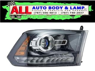 DODGE RAM 13-15 Foco Delantero Der. Negro Puerto Rico All Auto Body & Lamp LLC