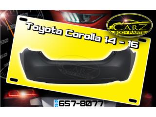 BUMPER Trasero Toyota COROLLA 2014 - 2019 Puerto Rico CARZ Body Parts