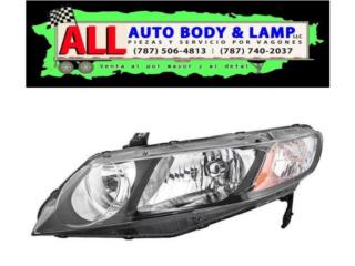 HONDA CIVIC 09-11 Foco Delantero Izq. 4PTA Puerto Rico All Auto Body & Lamp LLC