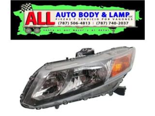 HONDA CIVIC 12 Foco Delantero Izquierdo 2Y4PT Puerto Rico All Auto Body & Lamp LLC