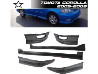 BODY KIT COROLLA (05-08) EN GOMA Puerto Rico MUSIC ON AUTO ACCESSORIES INC.