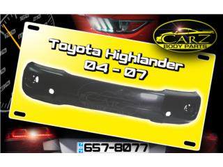 BUMPER Toyota HIGHLANDER 2004 - 2007 Puerto Rico CARZ Body Parts