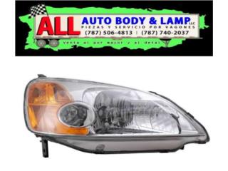 HONDA CIVIC 01-03 Foco Delantero Der. 4pta. Puerto Rico All Auto Body & Lamp LLC