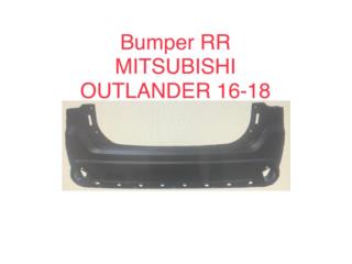 Bumper Trasero Mitsubishi Outlander 16-18 Puerto Rico CORREA AUTO PIEZAS IMPORT