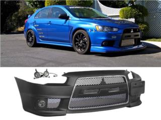 BUMPER TIPO EVO PARA LANCER (07-UP) EN GOMA Puerto Rico MUSIC ON AUTO ACCESSORIES INC.