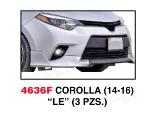 FRONT LIP TOYOTA COROLLA 14-16  Puerto Rico MIKE'S H.I.D.