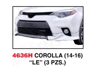 FRONT LIP TOYOTA COROLLA 14-16  Puerto Rico MIKE'S H.I.D.