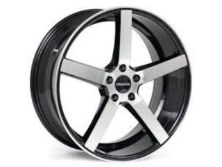 ENCORE U81 0X8 (5-114) MACHINED BLACK Puerto Rico JJ Wheels and Tires