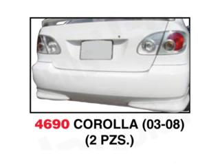 Puerto Rico - Accesorios de Autos, Botes, MotorasBOTITAS REAR TOYOTA COROLLA 03-08 Puerto Rico