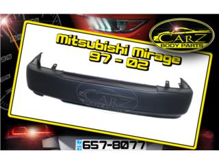 BUMPER Trasero Mitsubishi MIRAGE 1997 - 2002 Puerto Rico CARZ Body Parts