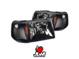 FORD RANGER 93 97 FOCOS DELANTEROS NEGRO 4PC Puerto Rico JDM AUTOLUMINATE 