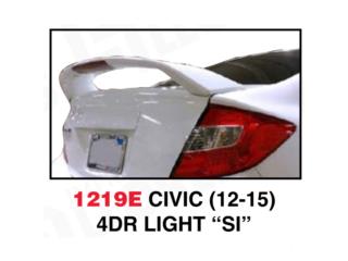 SPOILER BAUL HONDA CIVIC 12-15 4DR SI Puerto Rico MIKE'S H.I.D.