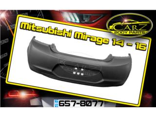 BUMPER Trasero Mitsubishi MIRAGE HB 2014 - 16 Puerto Rico CARZ Body Parts