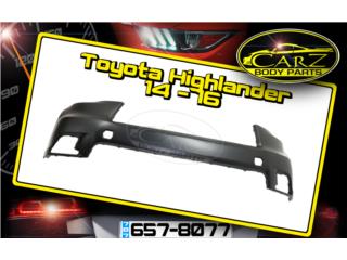 BUMPER Toyota HIGHLANDER 2014 - 2016 Puerto Rico CARZ Body Parts