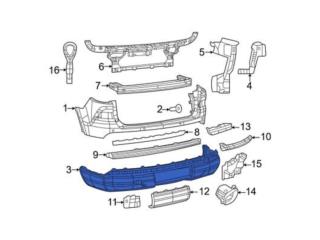  2022-2023 GRAND CHEROKEE FASCIA-REAR LOWER Puerto Rico Triangle Auto Parts