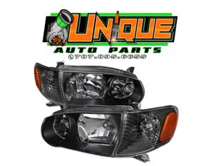 Set Halogenos Corolla 01-02 Negros Puerto Rico UNIQUE AUTO PARTS