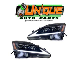 Set Halogenos Lexus IS 06-13 Triple Proyector Puerto Rico UNIQUE AUTO PARTS