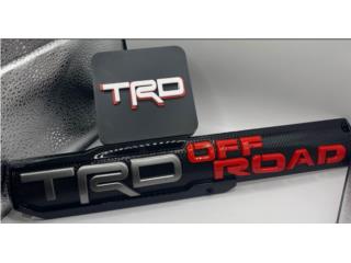 TAPA PARA PEGA TRD PERSONALIZADA + EMBLEMAS Puerto Rico JRT Auto Interiors