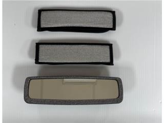 RETROVISOR CON BRILLO + PAD PARA CINTURON  Puerto Rico JRT Auto Interiors