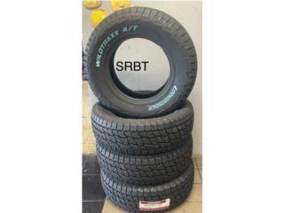 GOMAS NUEVAS 265/70/R17 LETRAS BLANCAS AT  Puerto Rico S.R. Battery & Tire LLC