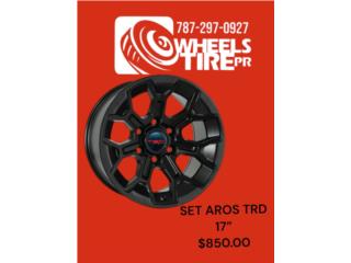 SET AROS TRD 17 SOLOS NEW SATIN MATTE  Puerto Rico JAN WHEELS