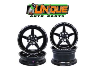 VMS Star Wheels Aros Ancho & Fino 4 y 5 Rotos Puerto Rico UNIQUE AUTO PARTS