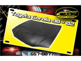 BONETE Toyota COROLLA 1998 - 2002 Puerto Rico CARZ BODY PARTS & MUNDO PIEZAS Auto Parts