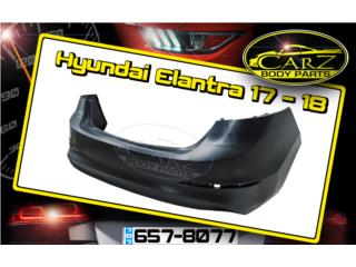 BUMPER Trasero Hyundai ELANTRA 2017 - 2018 Puerto Rico CARZ BODY PARTS & MUNDO PIEZAS Auto Parts