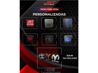 Tapas para pega personalizadas Puerto Rico JRT Auto Interiors