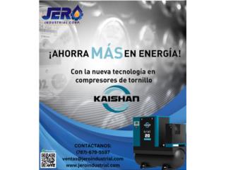 Compresor de Tornillo KAISHAN USA KRSB 7.5HP - 1ph Puerto Rico JERO INDUSTRIAL