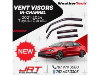 VentVisors WeatherTech Corolla 2021-24 Puerto Rico JRT Auto Interiors