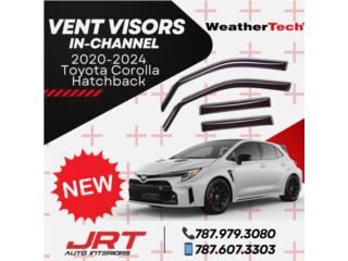 VentVisors In-Channel Toy. Corolla Hatchback Puerto Rico JRT Auto Interiors