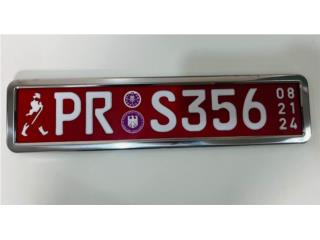 MARCO DE TABLILLA EUROPEO PLATEADO (N) Puerto Rico JRT Auto Interiors